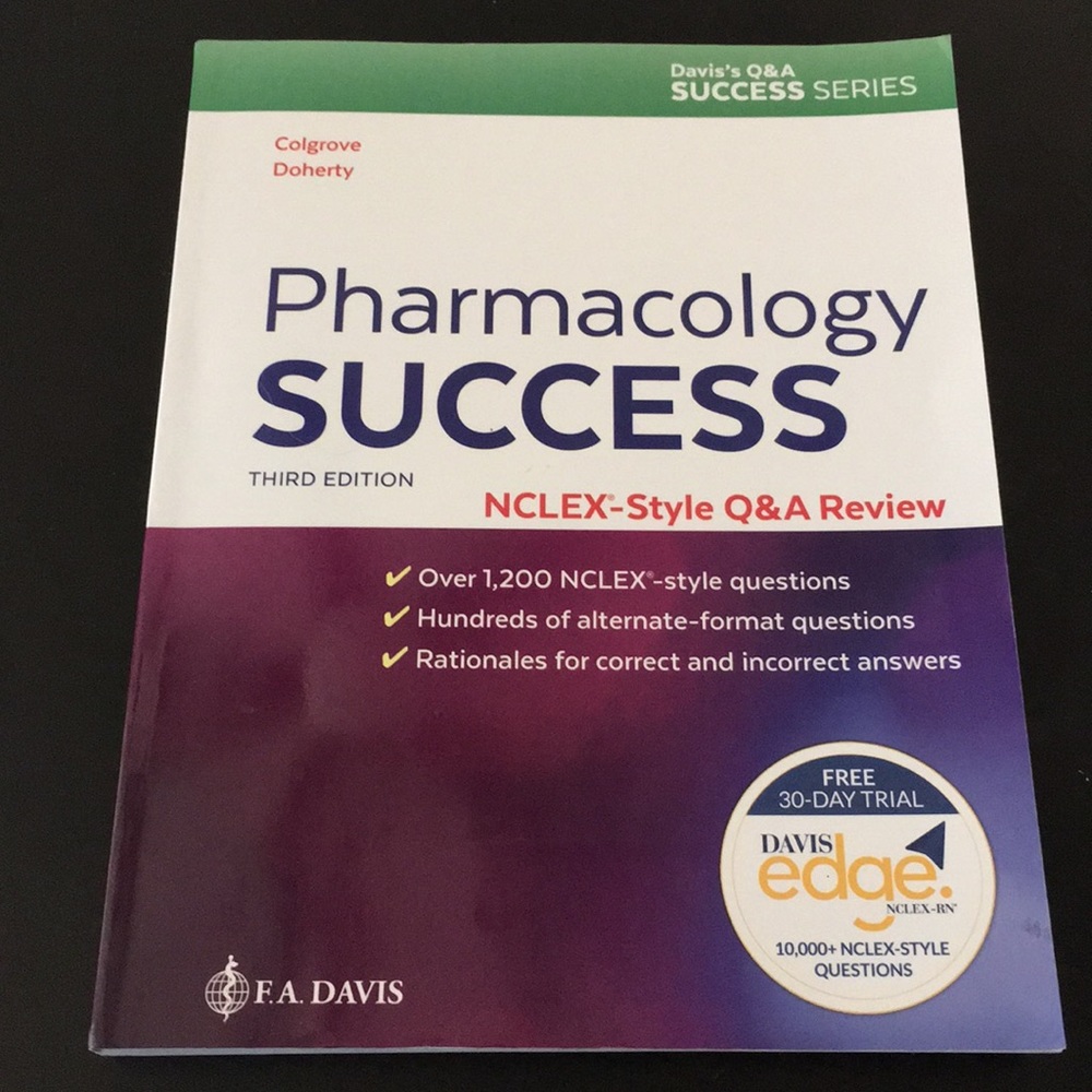 Davis’s Pharmacology Success book - nursing